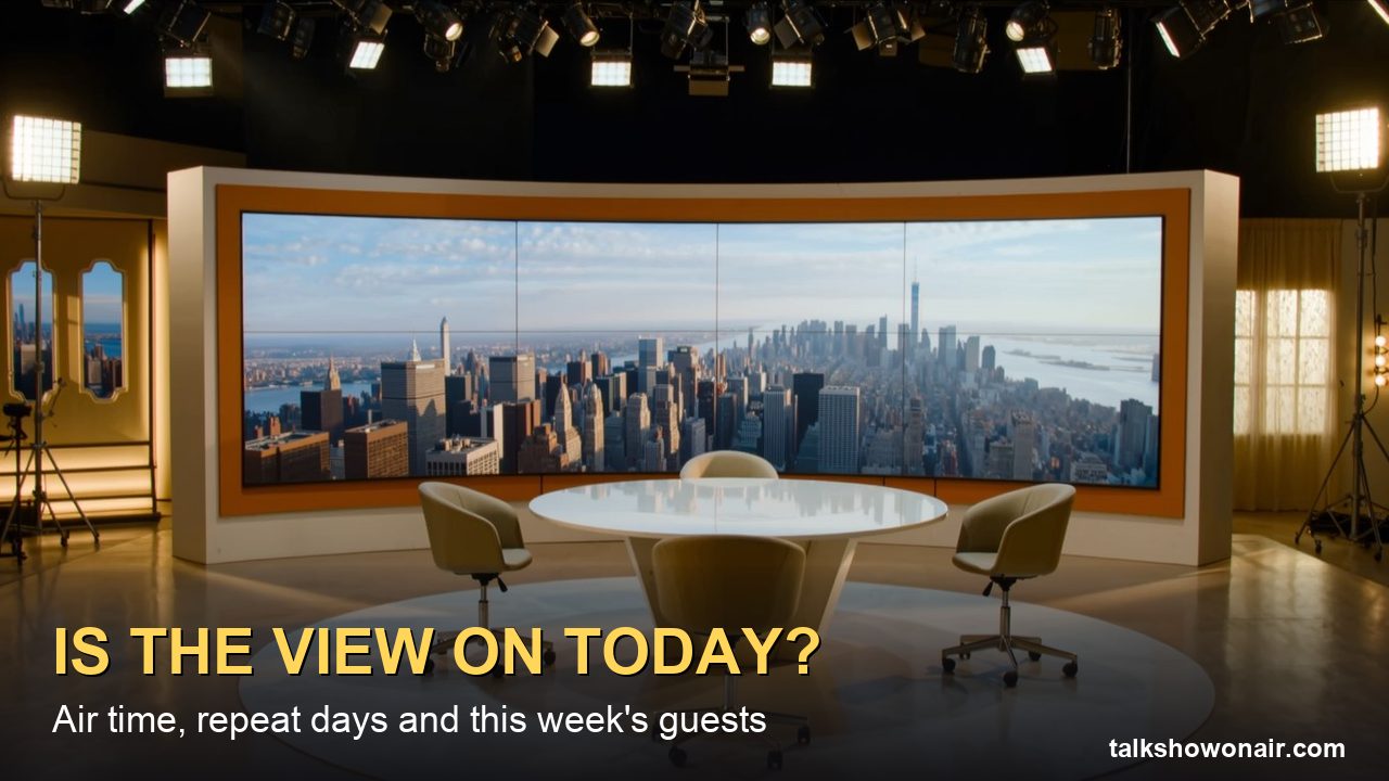 Is The View On Today? 11 a.m. ET Air Time, Repeat Days and Guests