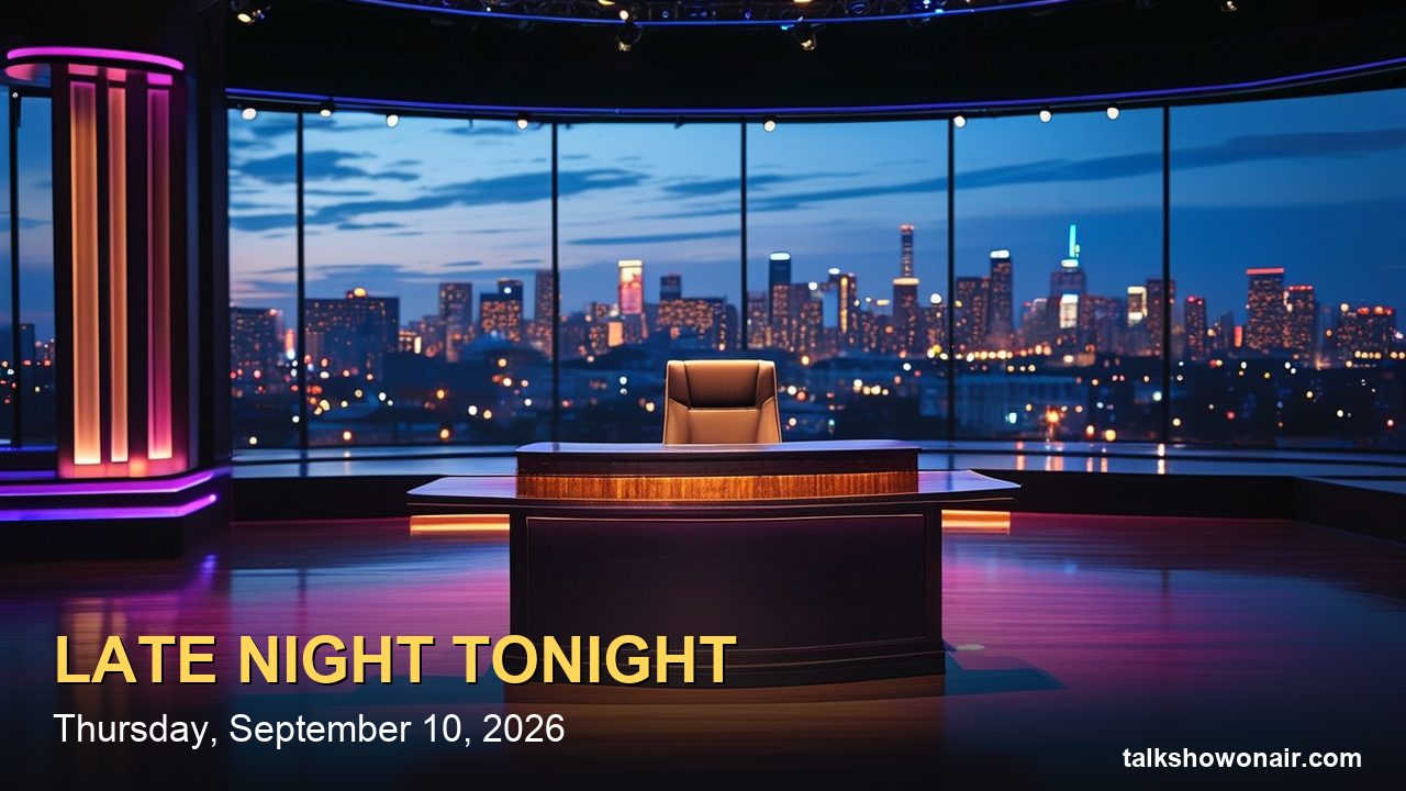 Late-Night Lineup Tonight, Thursday, Sept. 10, 2026: Nicole Kidman on Fallon, Gal Gadot and MUNA on Kimmel, Andrew Garfield on The Daily Show