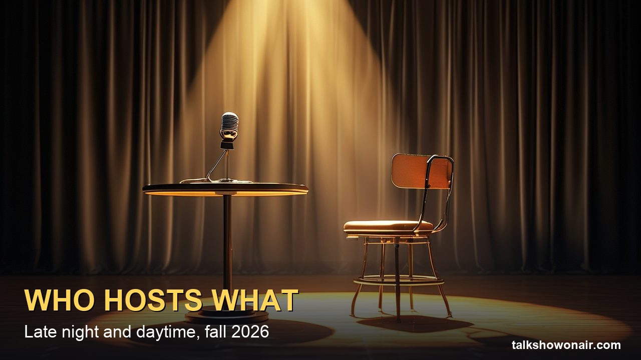 Talk Show Hosts in 2026: Who Hosts What, and Who Left This Year