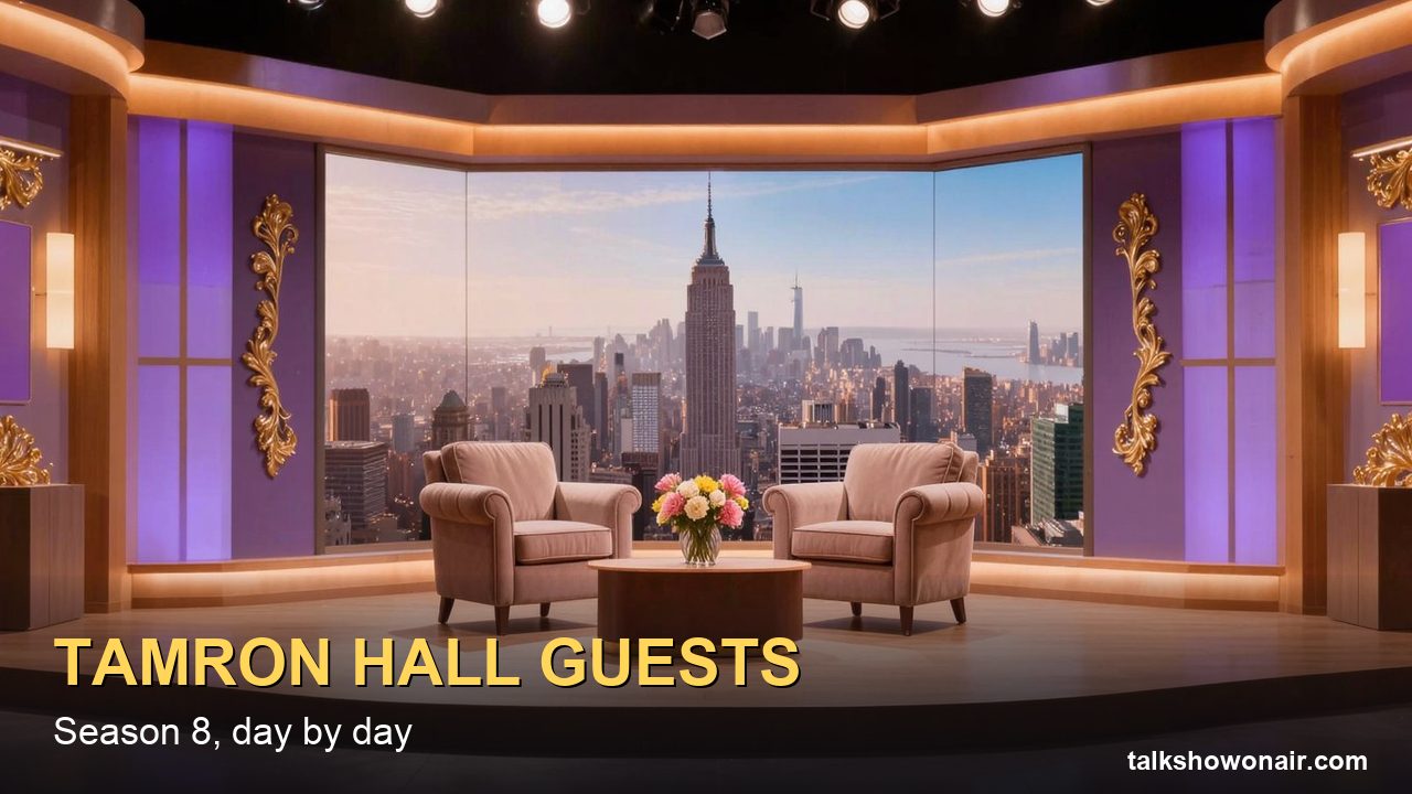 Tamron Hall Show Guests & Episode Schedule: Season 8, Day by Day